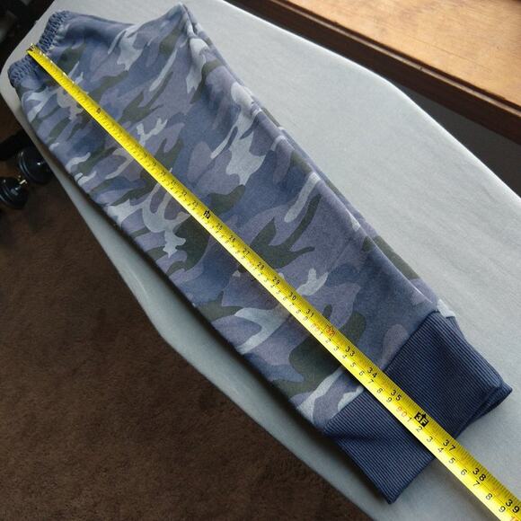 Small Callie Lives Miz Survivor Navy Camo Warning Sweatpants pockets fleece warm - Picture 8 of 12